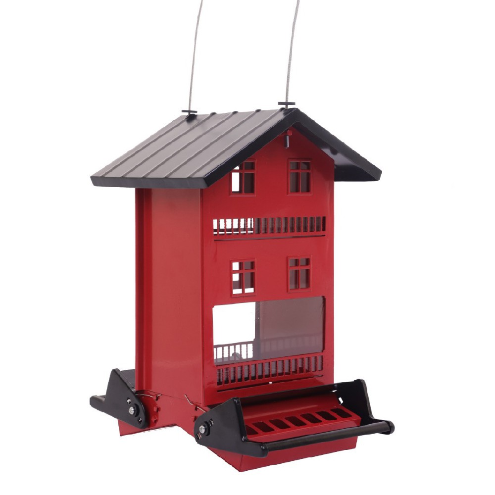 Event-Specific Backyard Red Black Stainless Steel Bird Feeders